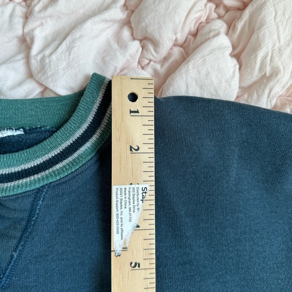 Vintage Champion Reverse Weave Blue Crewneck Women’s L Oversized USA Made - Picture 6 of 9